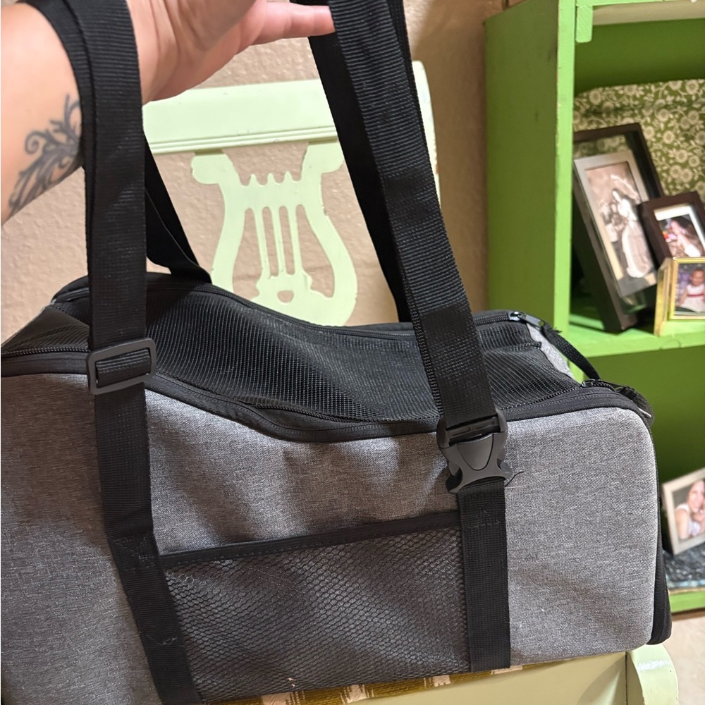 Essential Black and Gray Dog Carrier